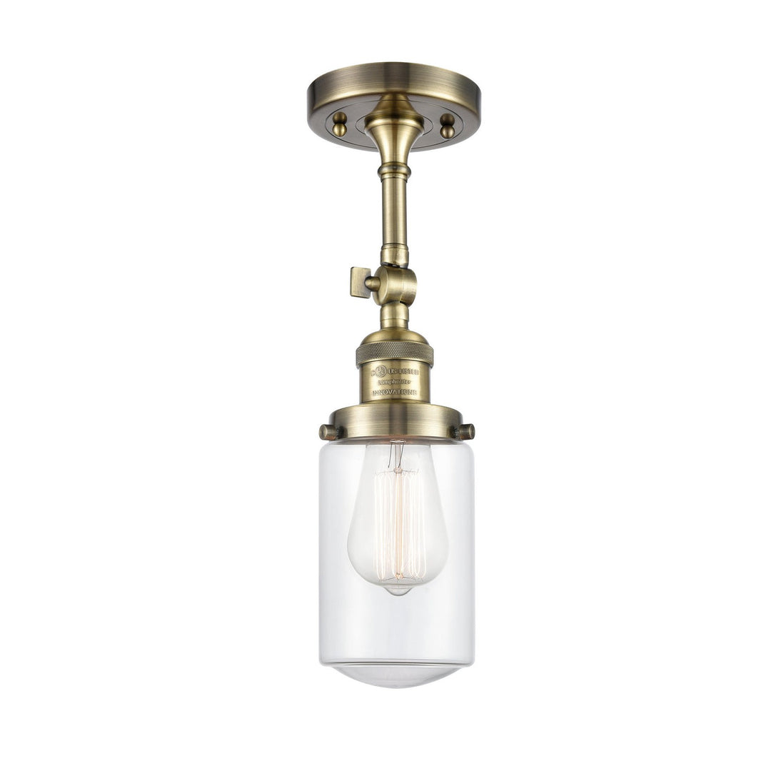 Innovations Franklin Restoration 201F-AB-G312 Ceiling Light - Antique Brass