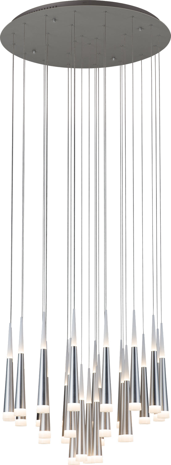 PageOne Meteor PP121040-AL Chandelier Light - Brushed Aluminum