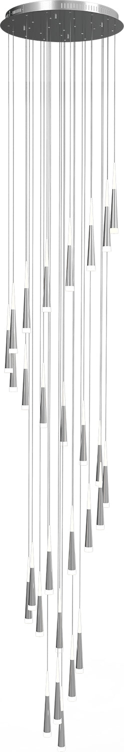 PageOne Meteor PP121396-AL Chandelier Light - Brushed Aluminum