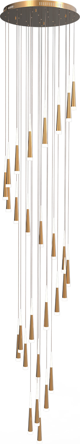 PageOne Meteor PP121396-BG Chandelier Light - Brushed Gold