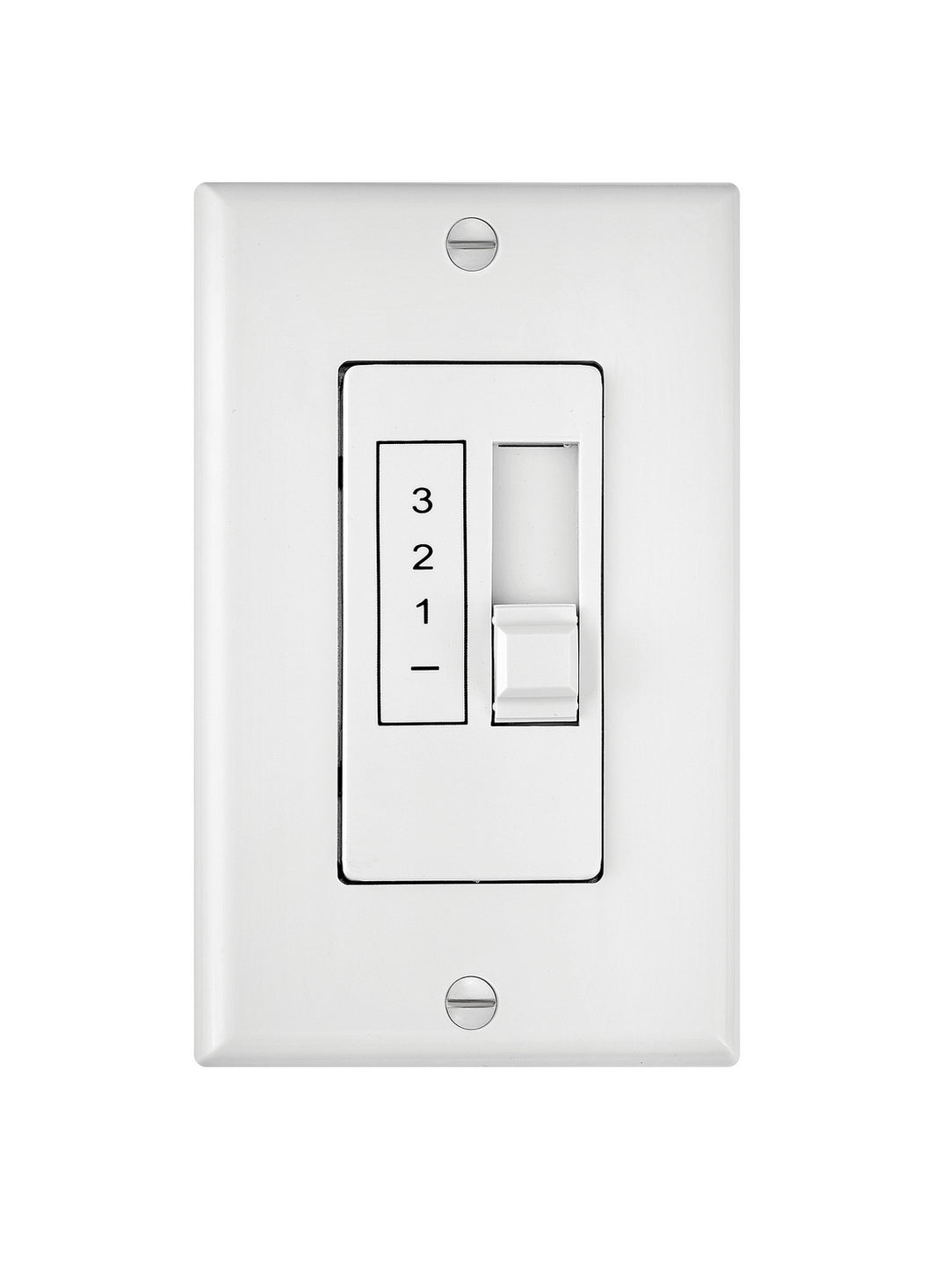 Hinkley Lighting 980012FWH  Wall Control 3 Spd Slide 5 Amp Fan White
