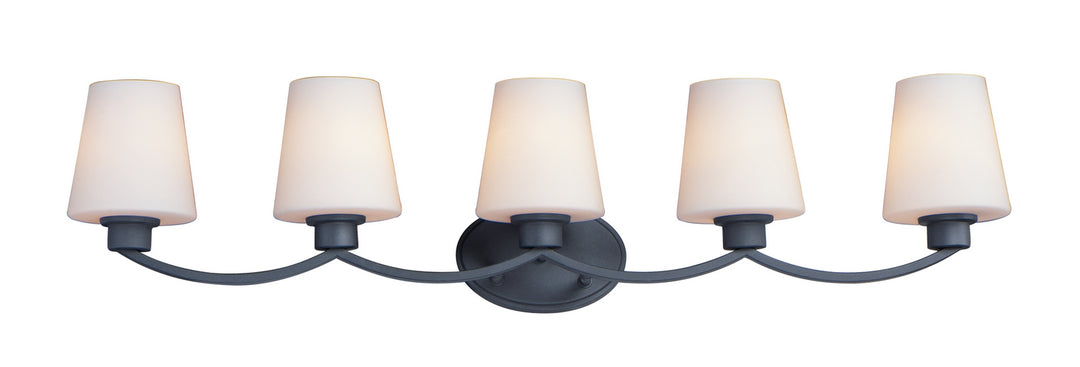 Maxim Shelter 11835SWBK Bath Vanity Light 38 in. wide - Black