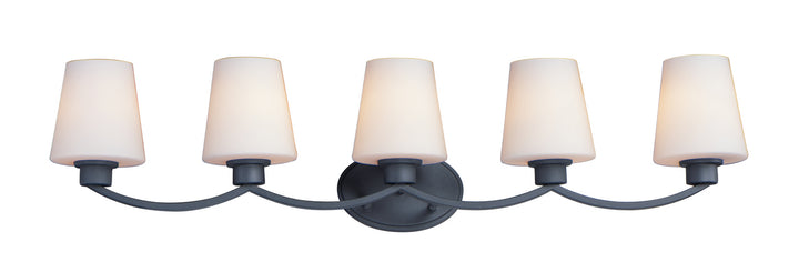 Maxim Shelter 11835SWBK Bath Vanity Light 38 in. wide - Black