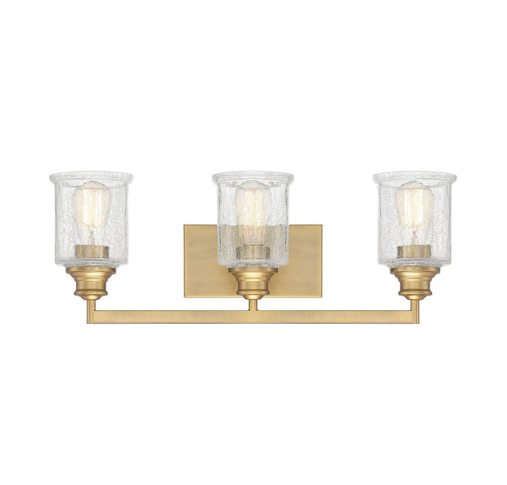 Savoy House Hampton 8-1972-3-322 Bath Vanity Light 24 in. wide - Warm Brass