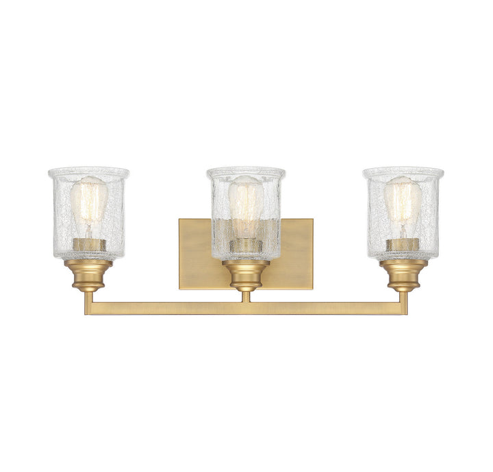 Savoy House Hampton 8-1972-3-322 Bath Vanity Light 24 in. wide - Warm Brass