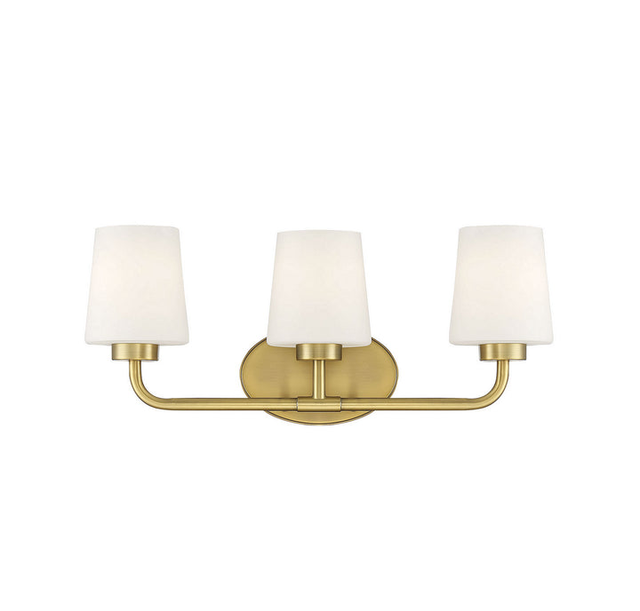 Savoy House Capra 8-4090-3-322 Bath Vanity Light 22 in. wide - Warm Brass