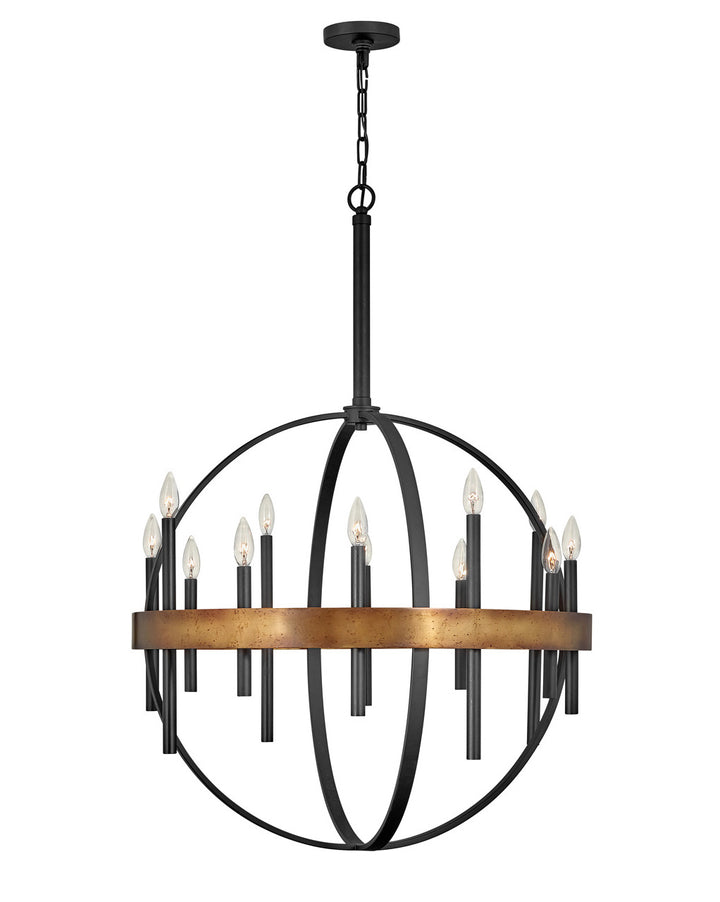 Hinkley Wells 3867WA Chandelier Light - Weathered Brass