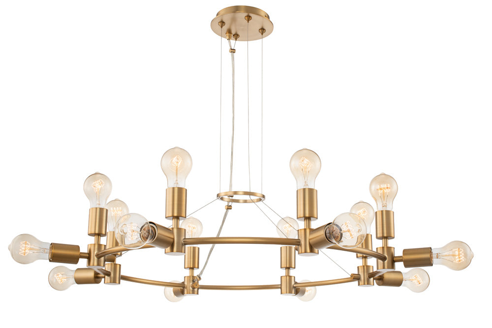 Kalco Union 512372WB Chandelier Light - Winter Brass