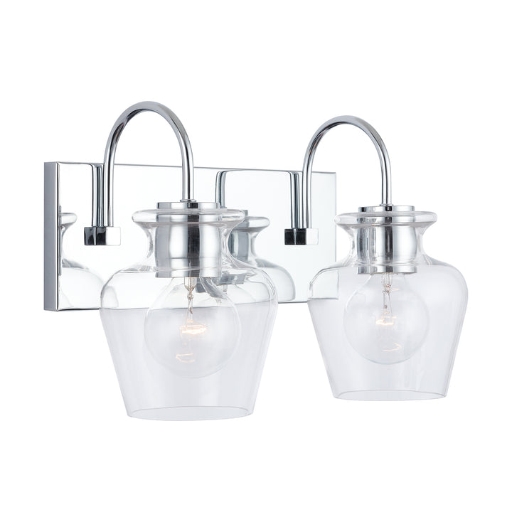 Capital Danes 138121CH-490 Bath Vanity Light 15 in. wide - Chrome