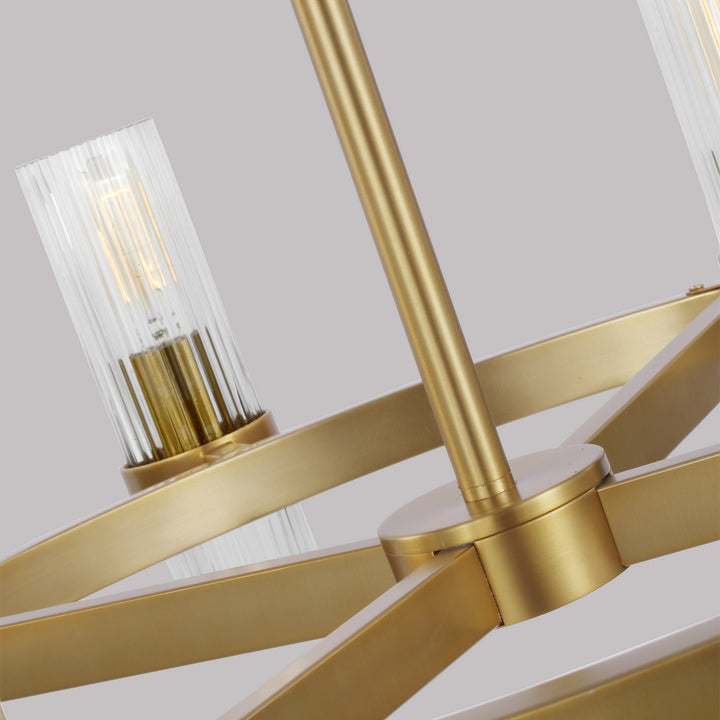 Visual Comfort Studio Geneva CC1378BBS Chandelier Light - Burnished Brass