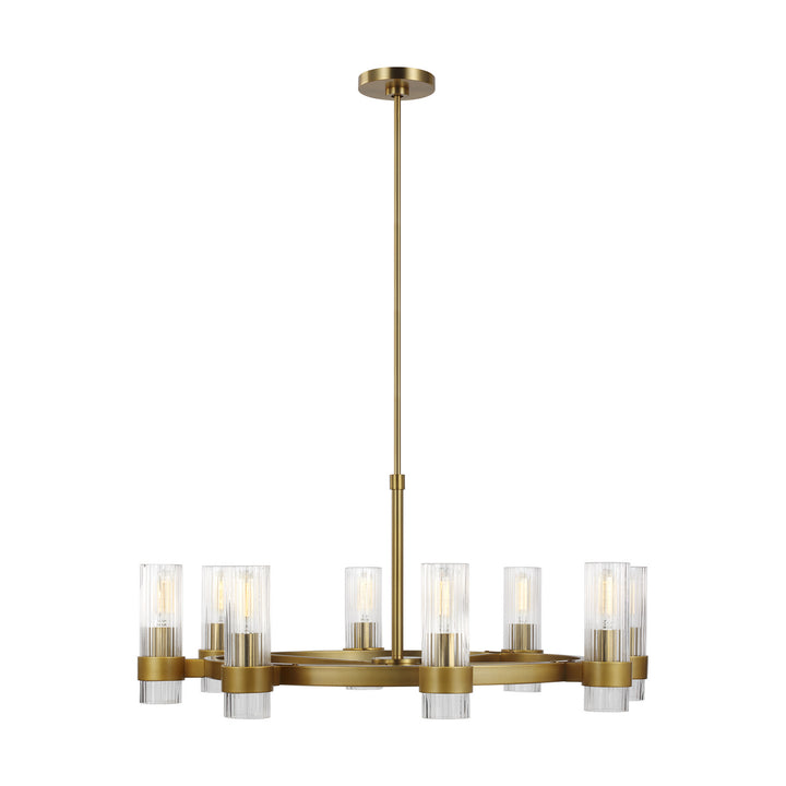 Visual Comfort Studio Geneva CC1378BBS Chandelier Light - Burnished Brass
