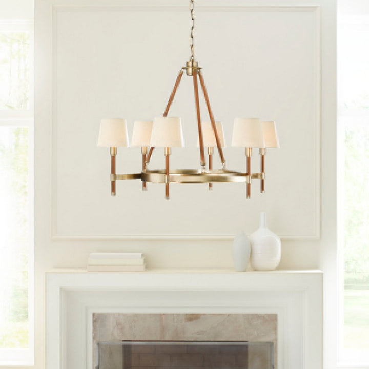 Visual Comfort Studio Katie LC1006TWB Chandelier Light - Time Worn Brass