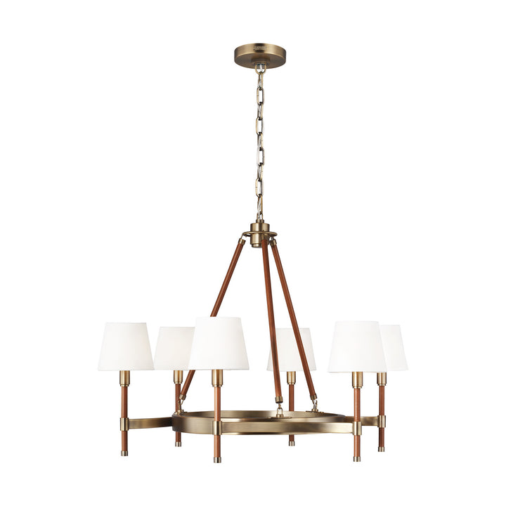 Visual Comfort Studio Katie LC1006TWB Chandelier Light - Time Worn Brass