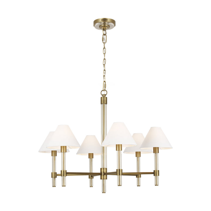 Visual Comfort Studio Robert LC1076TWB Chandelier Light - Time Worn Brass