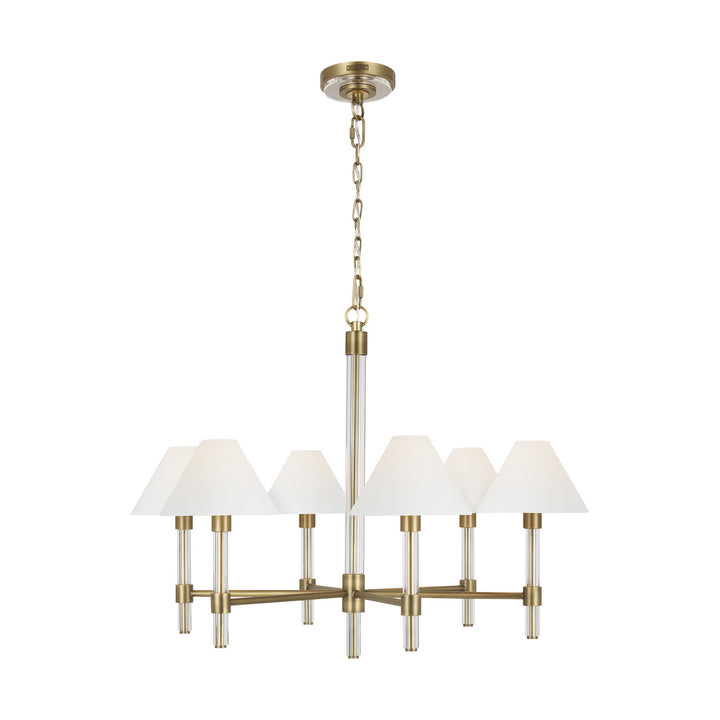 Visual Comfort Studio Robert LC1076TWB Chandelier Light - Time Worn Brass