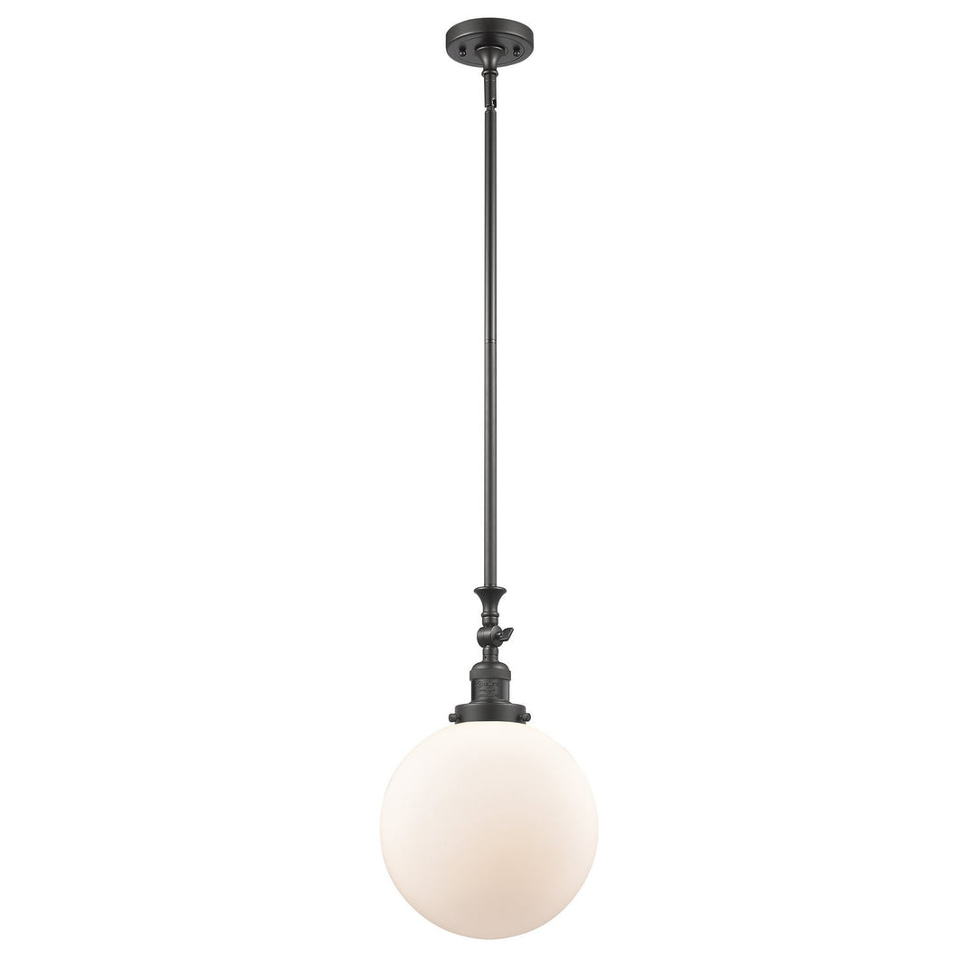 Innovations Franklin Restoration 206-OB-G201-10-LED Pendant Light - Oil Rubbed Bronze