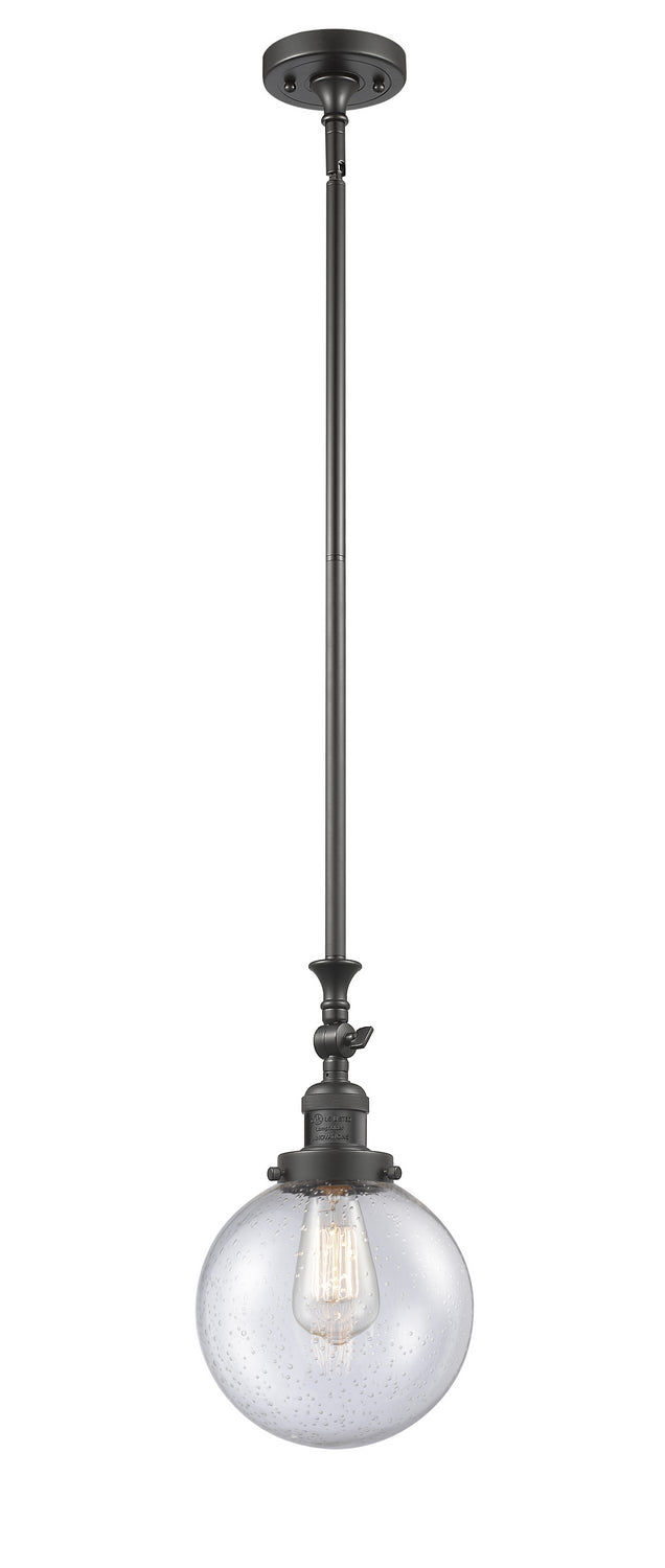 Innovations Franklin Restoration 206-OB-G204-8-LED Pendant Light - Oil Rubbed Bronze