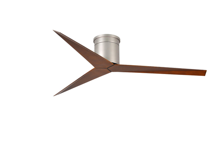 Matthews Fan Company Eliza EKH-BN-WN Ceiling Fan 56 - Brushed Nickel, Walnut Tone/