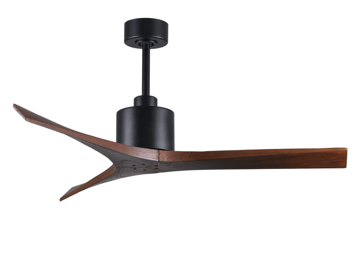 Matthews Fan Company Mollywood MW-BK-WA-52 Ceiling Fan 52 - Matte Black, Walnut/