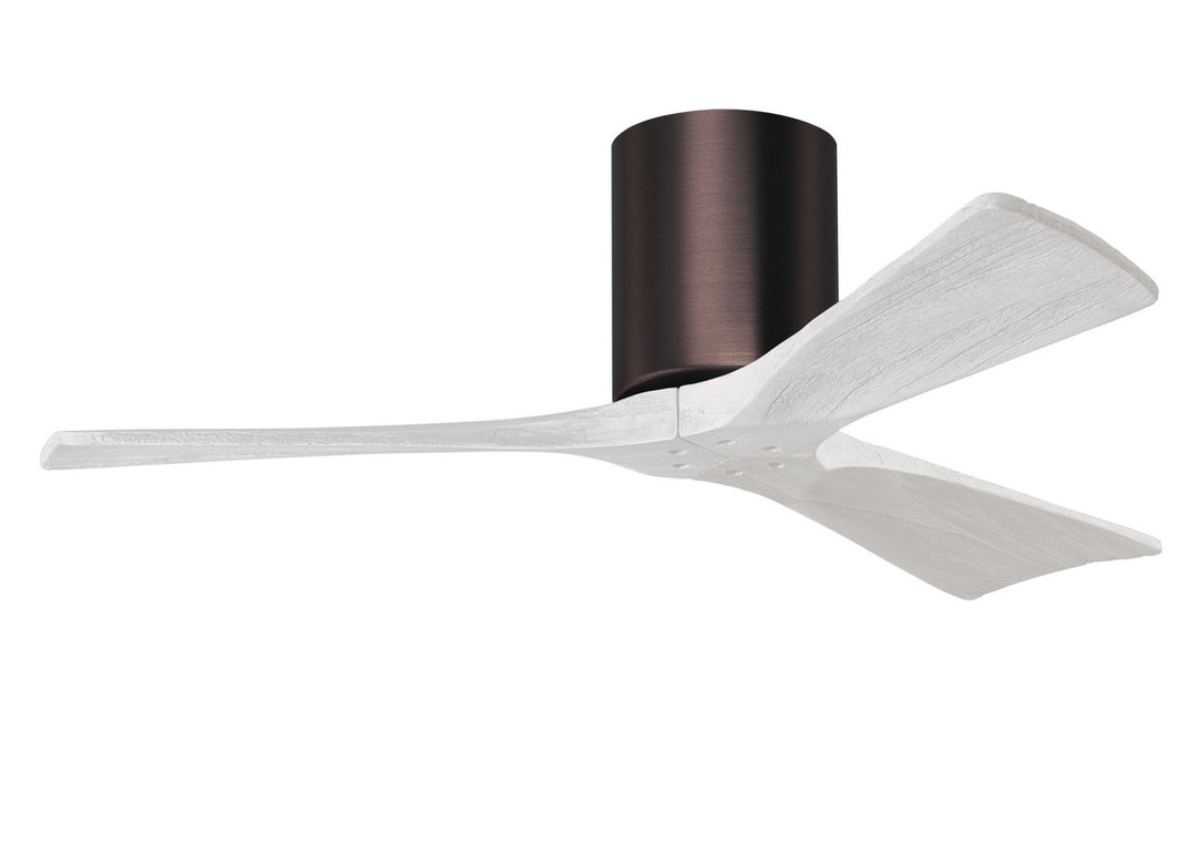 Matthews Fan Company Irene IR3H-BB-MWH-42 Ceiling Fan 42 - Brushed Bronze, Matte White/