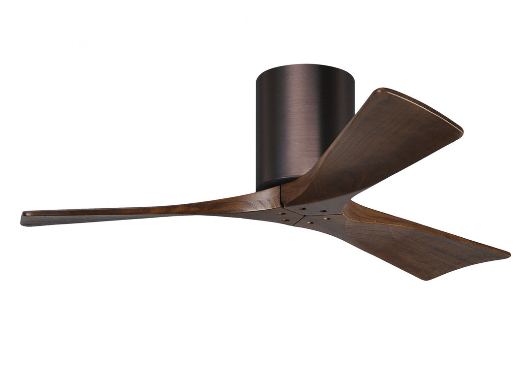 Matthews Fan Company Irene IR3H-BB-WA-42 Ceiling Fan 42 - Brushed Bronze, Walnut/