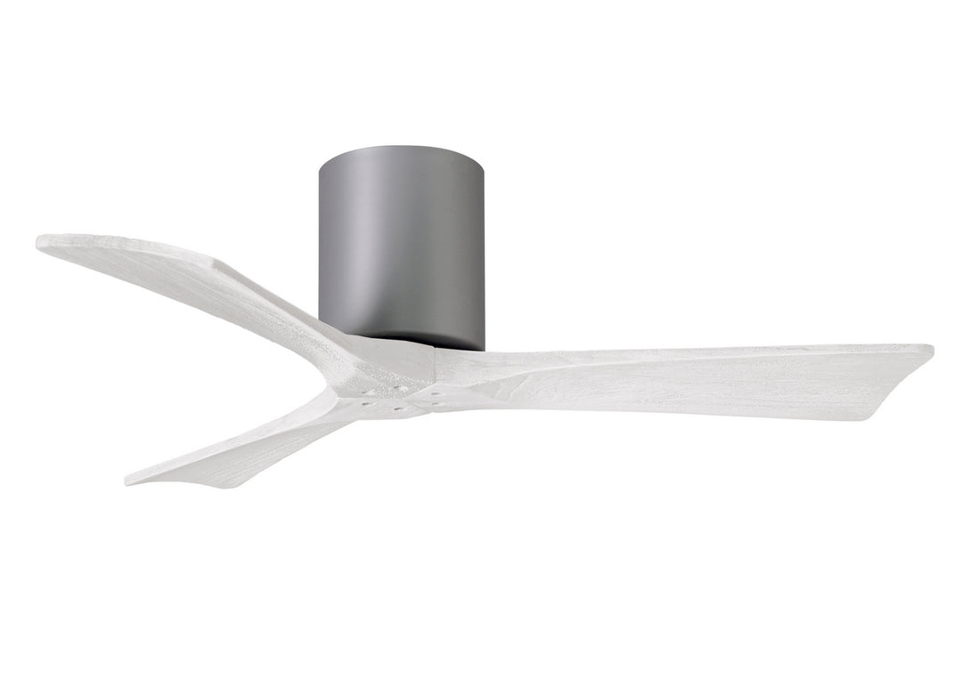 Matthews Fan Company Irene IR3H-BN-MWH-42 Ceiling Fan 42 - Brushed Nickel, Matte White/