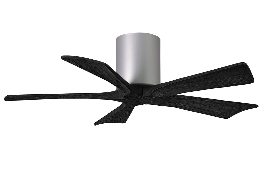 Matthews Fan Company Irene IR5H-BN-BK-42 Ceiling Fan 42 - Brushed Nickel, Matte Black/