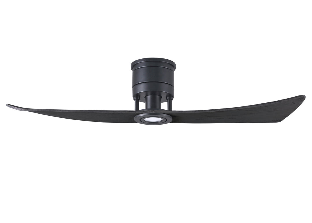 Matthews Fan Company Lindsay LW-BK-BK Ceiling Fan 52 - Matte Black, Matte Black/