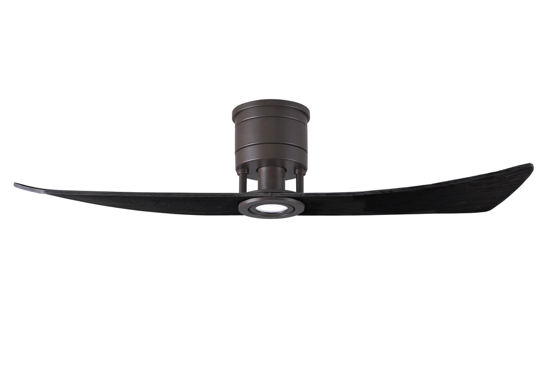 Matthews Fan Company Lindsay LW-TB-BK Ceiling Fan 52 - Textured Bronze, Matte Black/