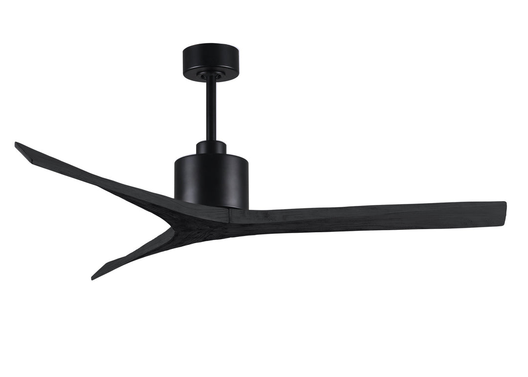 Matthews Fan Company Mollywood MW-BK-BK-60 Ceiling Fan 60 - Matte Black, Matte Black/