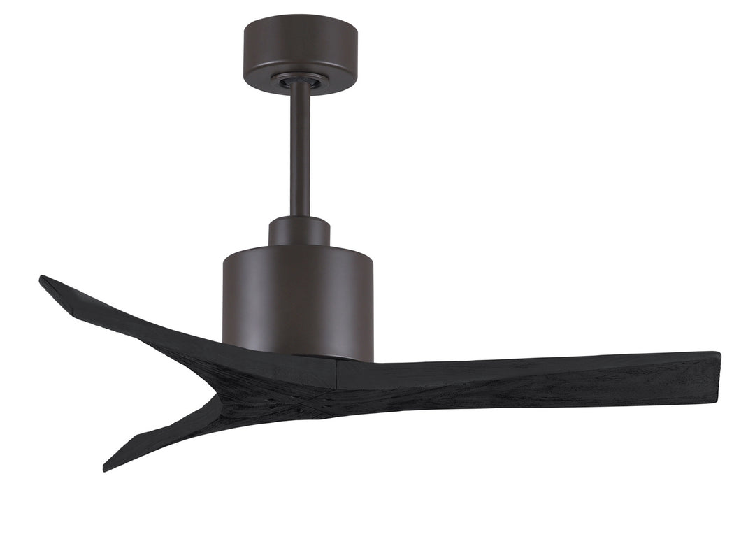 Matthews Fan Company Mollywood MW-TB-BK-42 Ceiling Fan 42 - Textured Bronze, Matte Black/