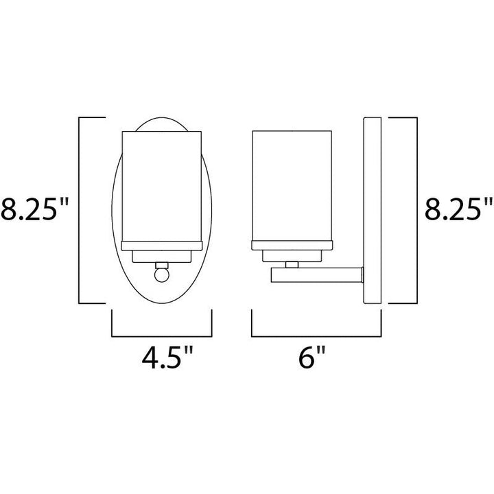 Maxim Corona 10211FTSN Wall Sconce Light - Satin Nickel