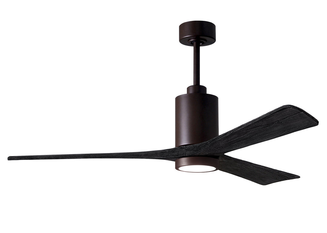 Matthews Fan Company Patricia PA3-TB-BK-60 Ceiling Fan 60 - Textured Bronze, Matte Black/