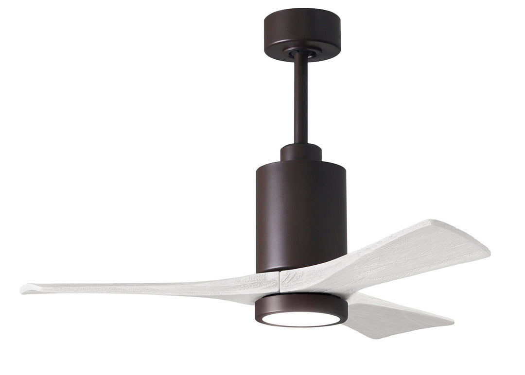 Matthews Fan Company Patricia PA3-TB-MWH-42 Ceiling Fan 42 - Textured Bronze, Matte White/