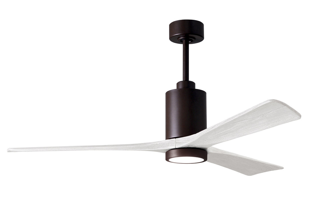 Matthews Fan Company Patricia PA3-TB-MWH-60 Ceiling Fan 60 - Textured Bronze, Matte White/