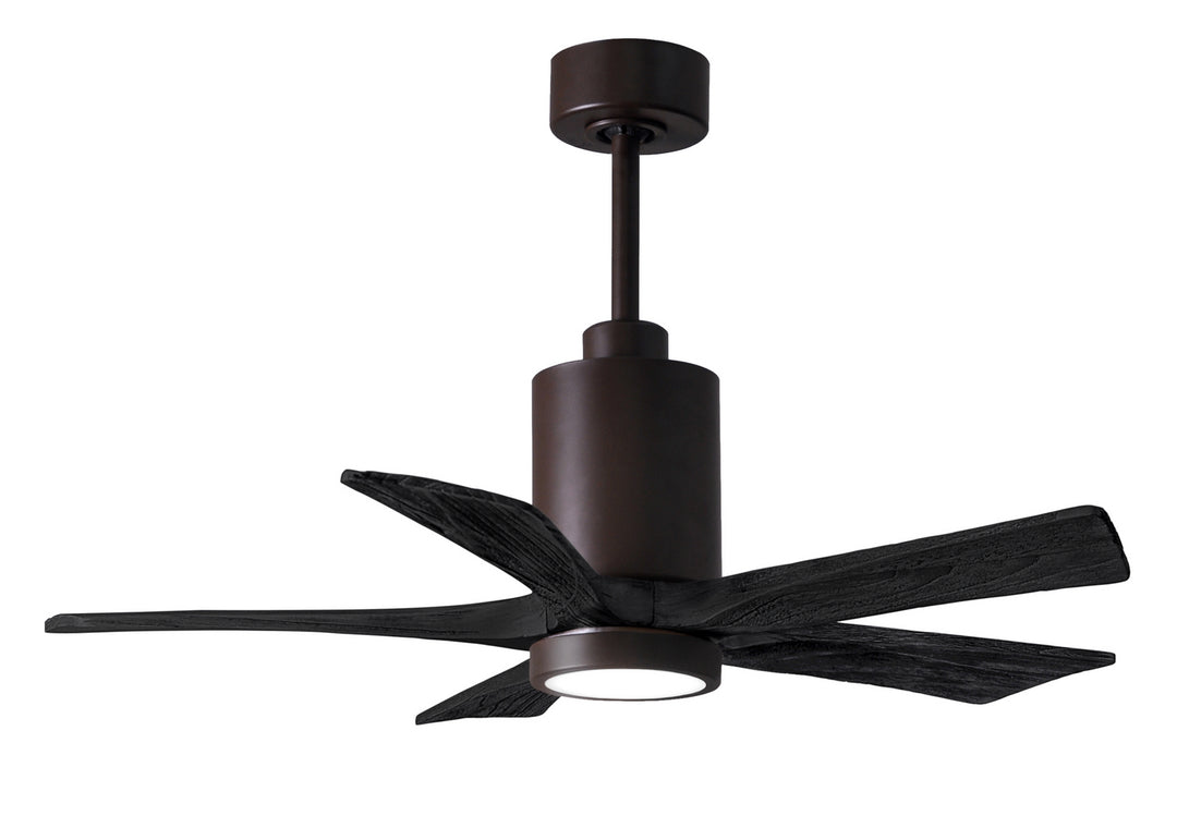Matthews Fan Company Patricia PA5-TB-BK-42 Ceiling Fan 42 - Textured Bronze, Matte Black/