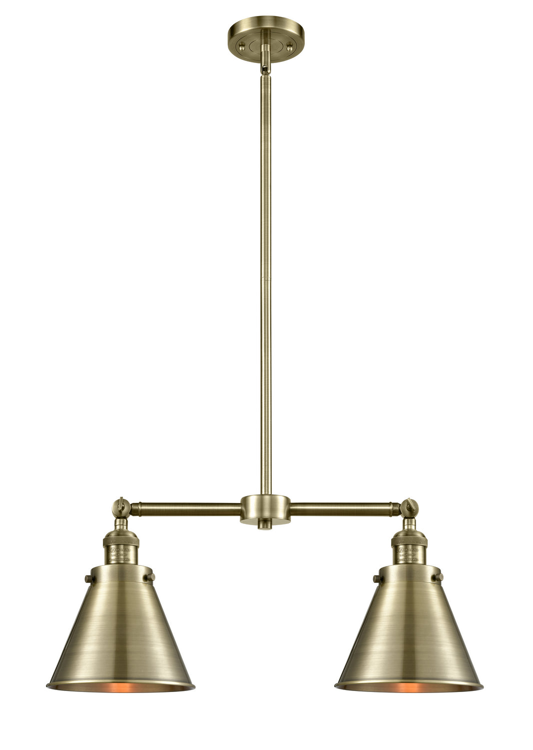 Innovations Franklin Restoration 209-AB-M13-AB Pendant Light - Antique Brass
