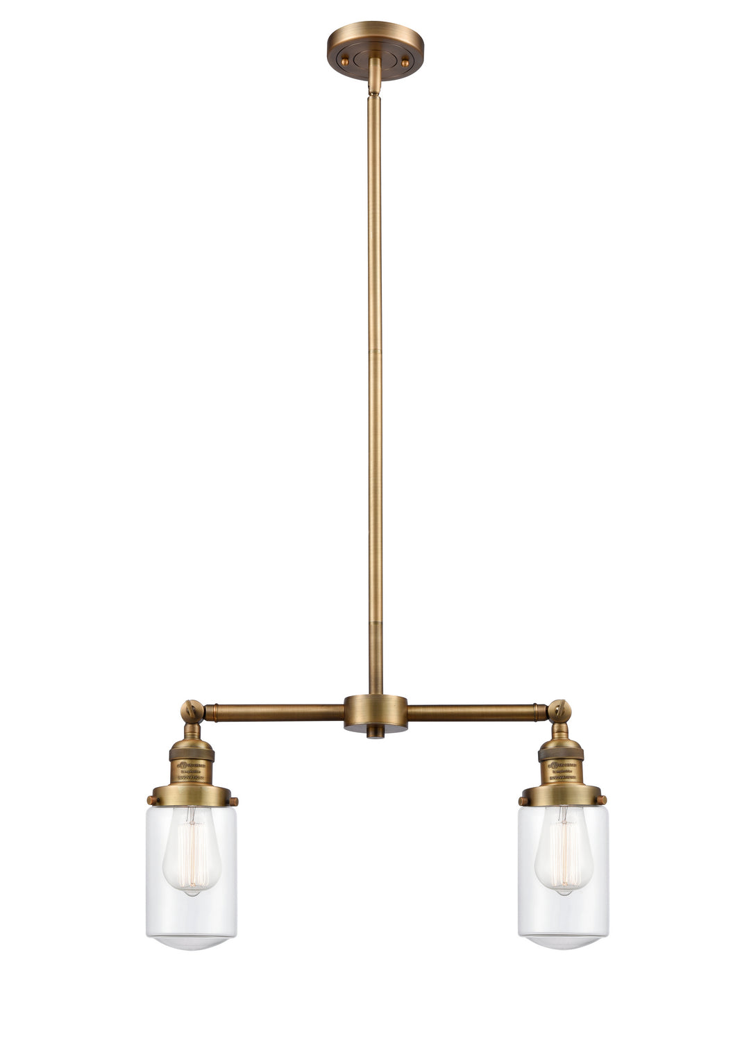 Innovations Franklin Restoration 209-BB-G312 Chandelier Light - Brushed Brass
