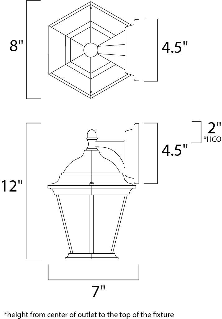 Maxim Lighting 1024PE  Builder Cast Outdoor Pewter