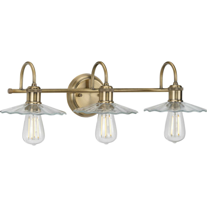 Progress Fayette P300288-163 Bath Vanity Light 26 in. wide - Vintage Brass