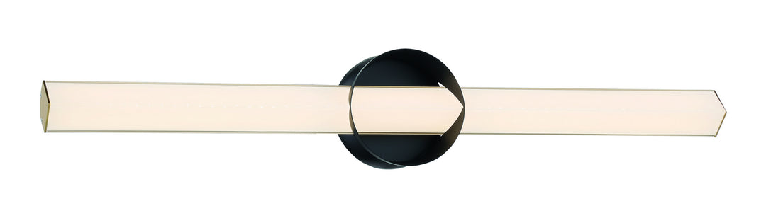George Kovacs Inner Circle P1544-688-L Bath Vanity Light 30 in. wide - Coal And Honey Gold