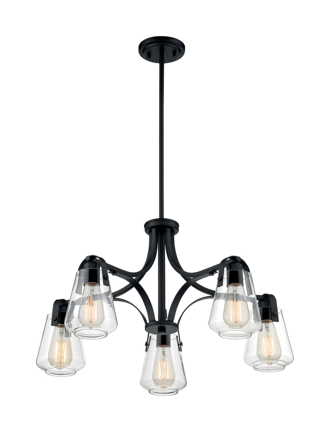 Nuvo Skybridge 60-7105 Chandelier Light - Matte Black