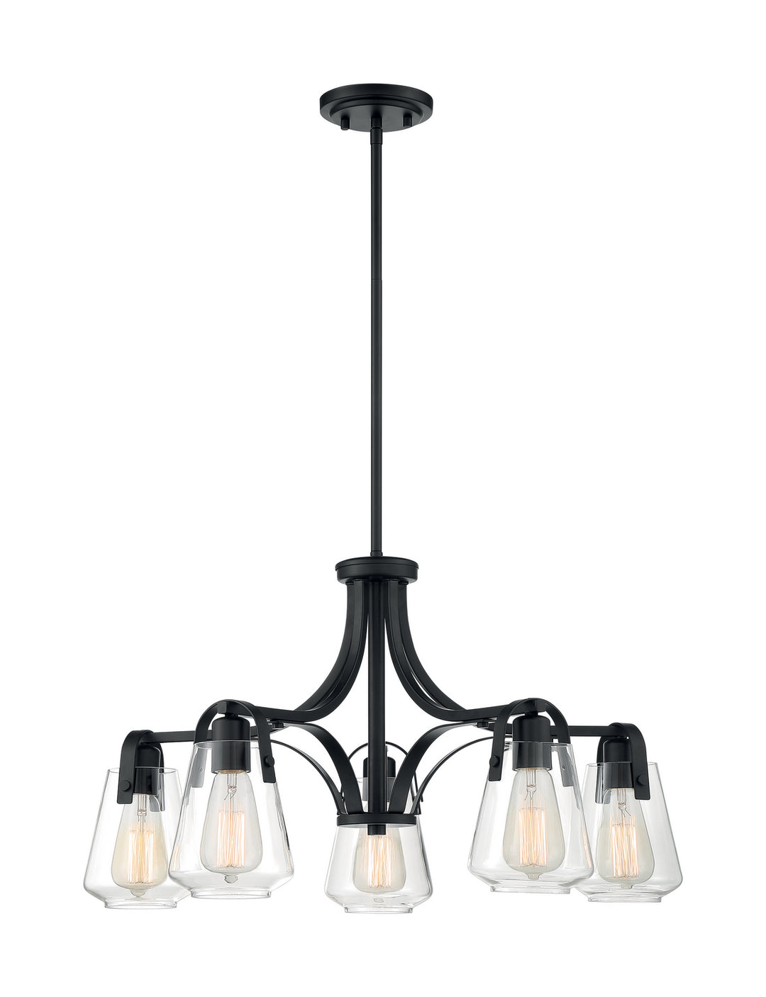 Nuvo Skybridge 60-7105 Chandelier Light - Matte Black