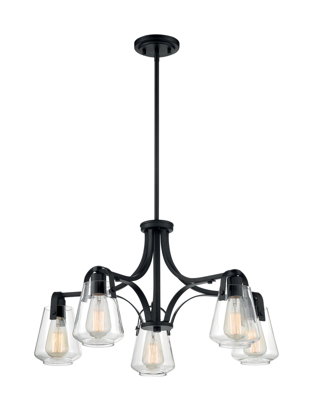 Nuvo Skybridge 60-7105 Chandelier Light - Matte Black