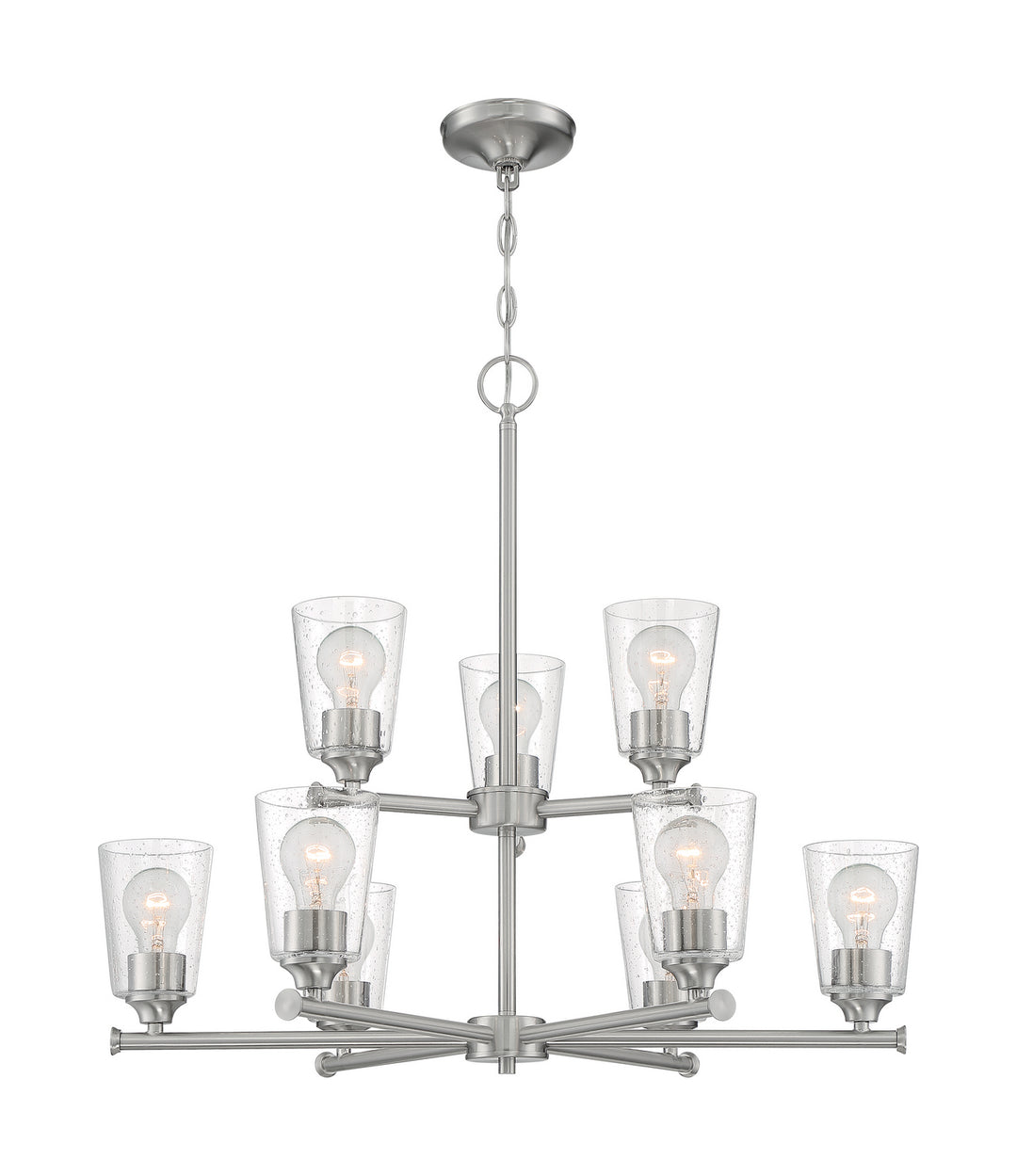 Nuvo Bransel 60-7189 Chandelier Light - Brushed Nickel