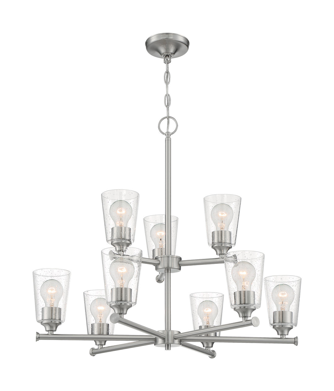 Nuvo Bransel 60-7189 Chandelier Light - Brushed Nickel