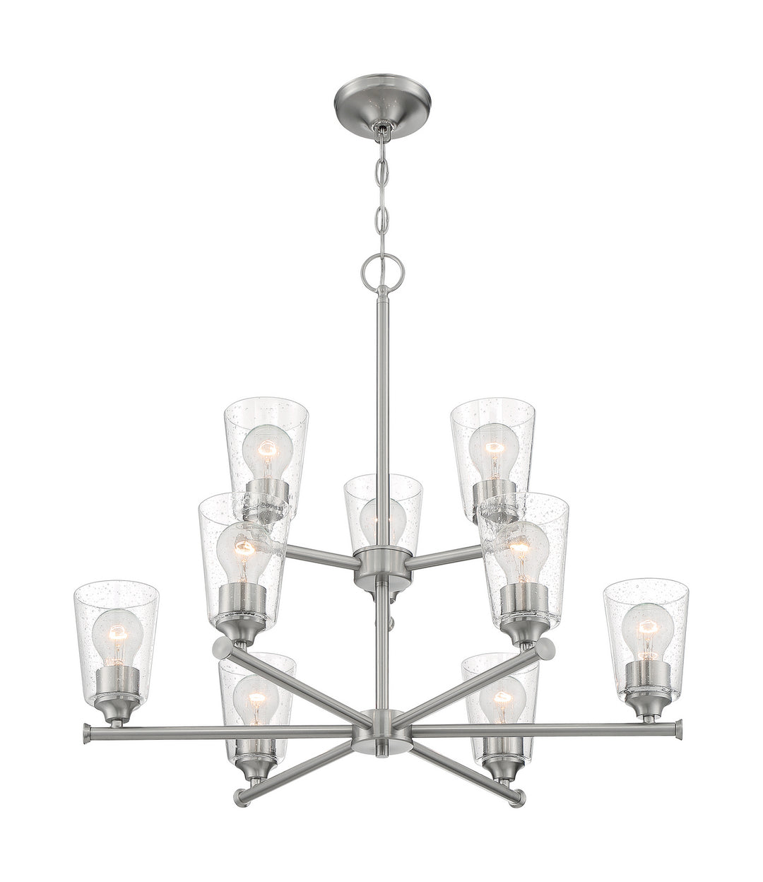 Nuvo Bransel 60-7189 Chandelier Light - Brushed Nickel