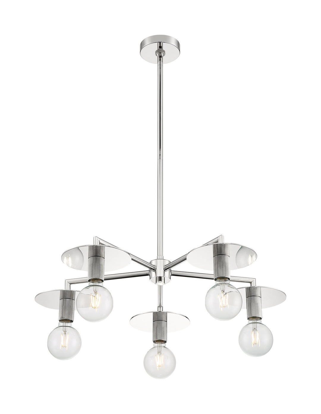 Nuvo Bizet 60-7255 Chandelier Light - Polished Nickel