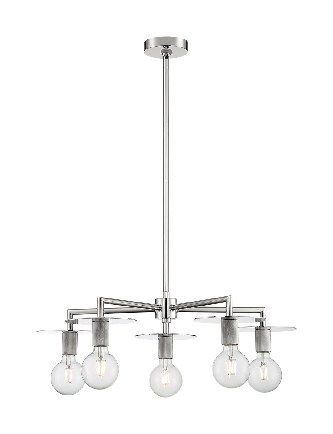 Nuvo Bizet 60-7255 Chandelier Light - Polished Nickel