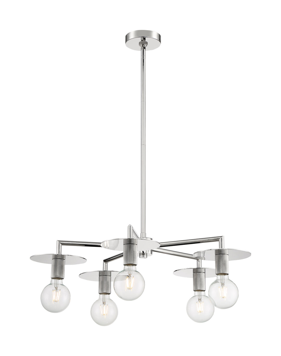 Nuvo Bizet 60-7255 Chandelier Light - Polished Nickel